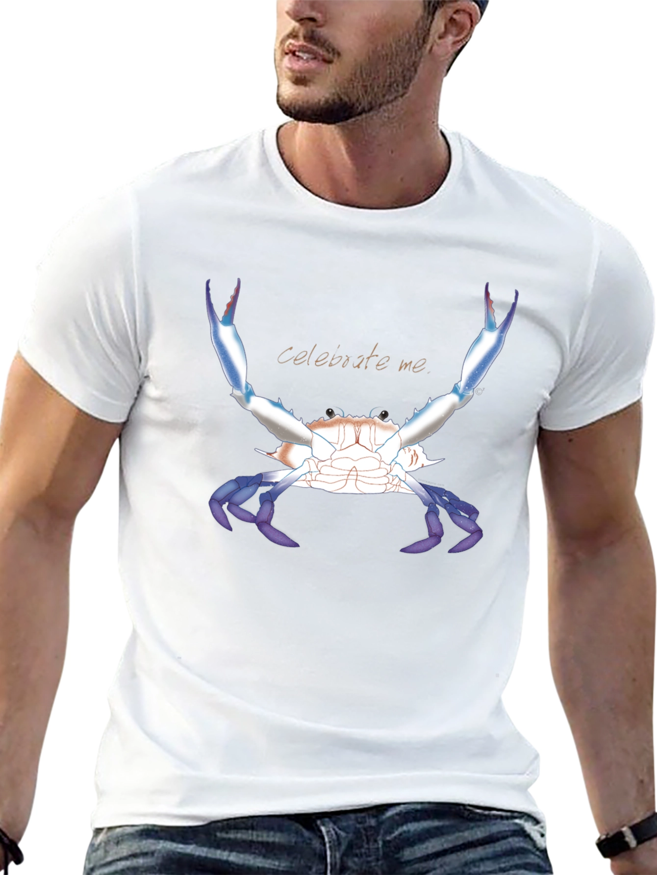 Celebrate Me Crab T-Shirt - Black