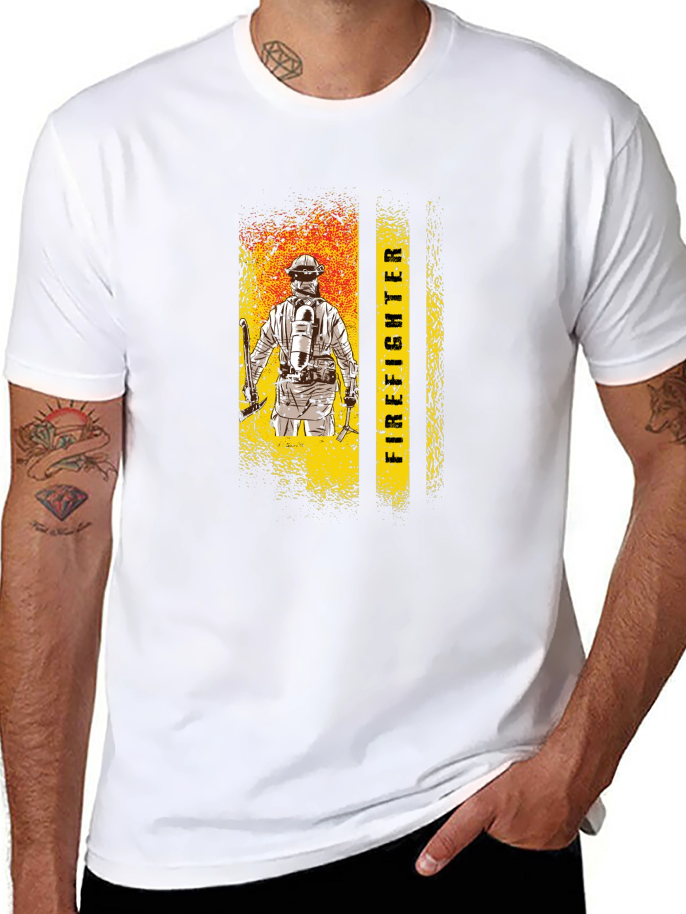 Firefighter Graphic Tee - Honor the Brave!