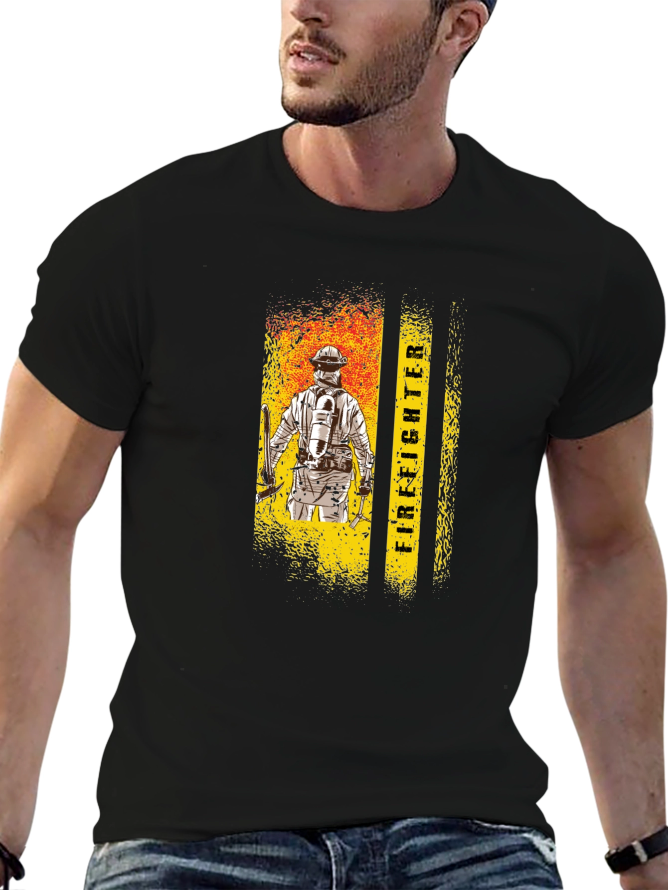 Firefighter Graphic Tee - Honor the Brave!