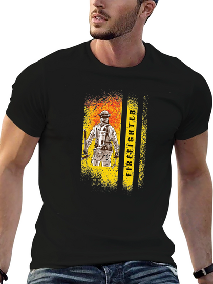Firefighter Graphic Tee - Honor the Brave!