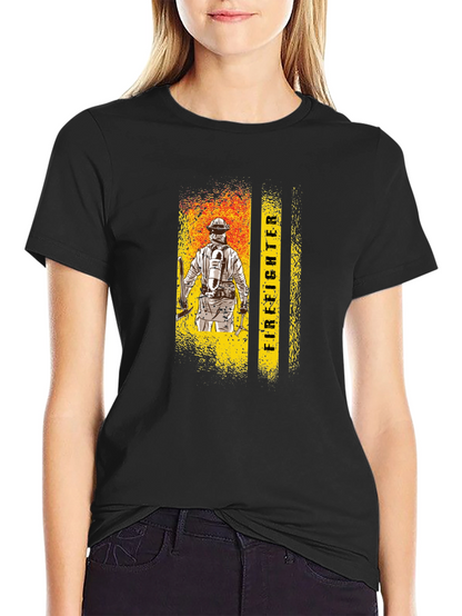 Firefighter Graphic Tee - Honor the Brave!