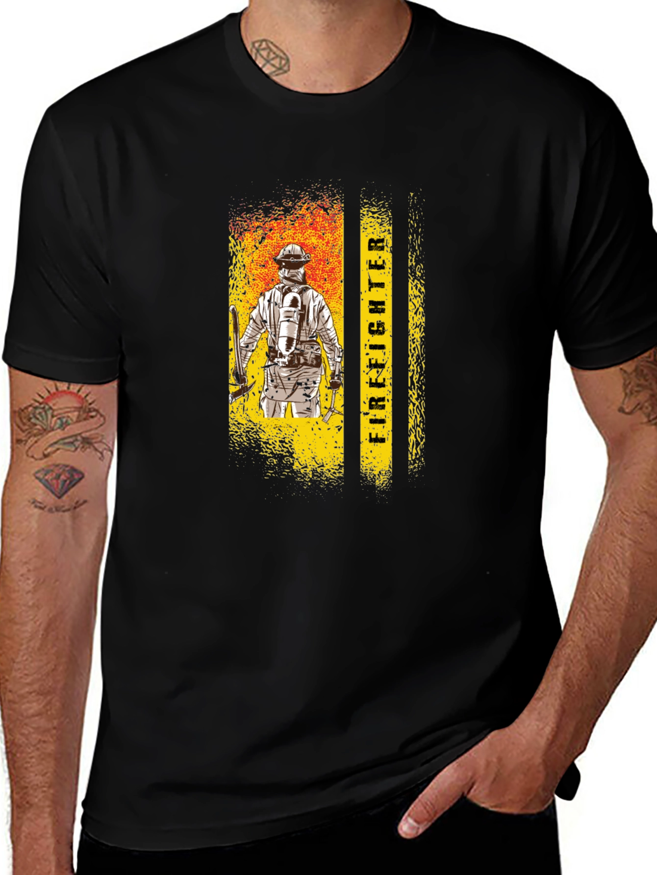 Firefighter Graphic Tee - Honor the Brave!
