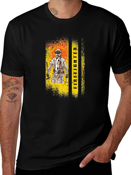 Firefighter Graphic Tee - Honor the Brave!