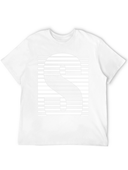 Abstract Striped S Graphic Tee