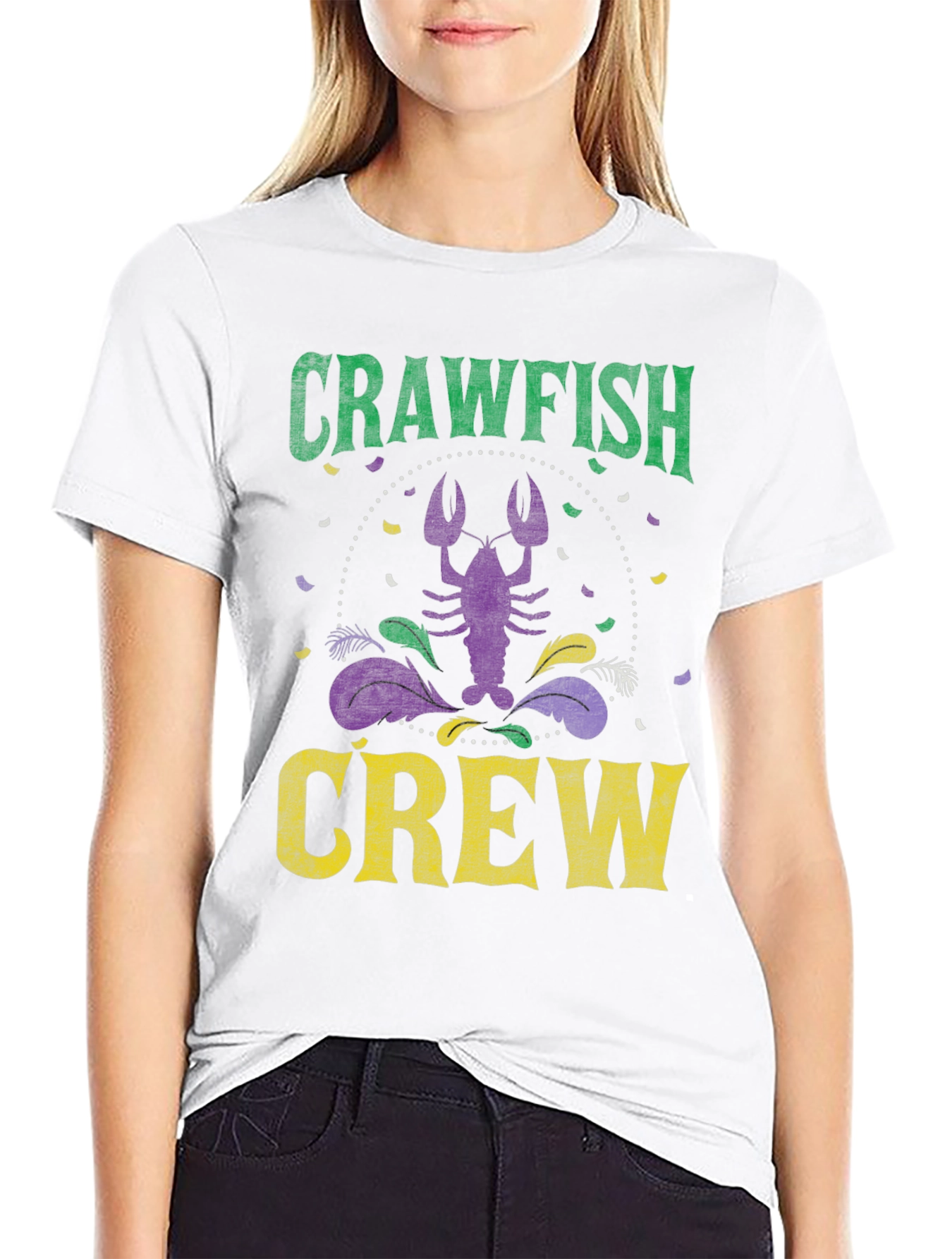 Crawfish Crew Mardi Gras T-Shirt