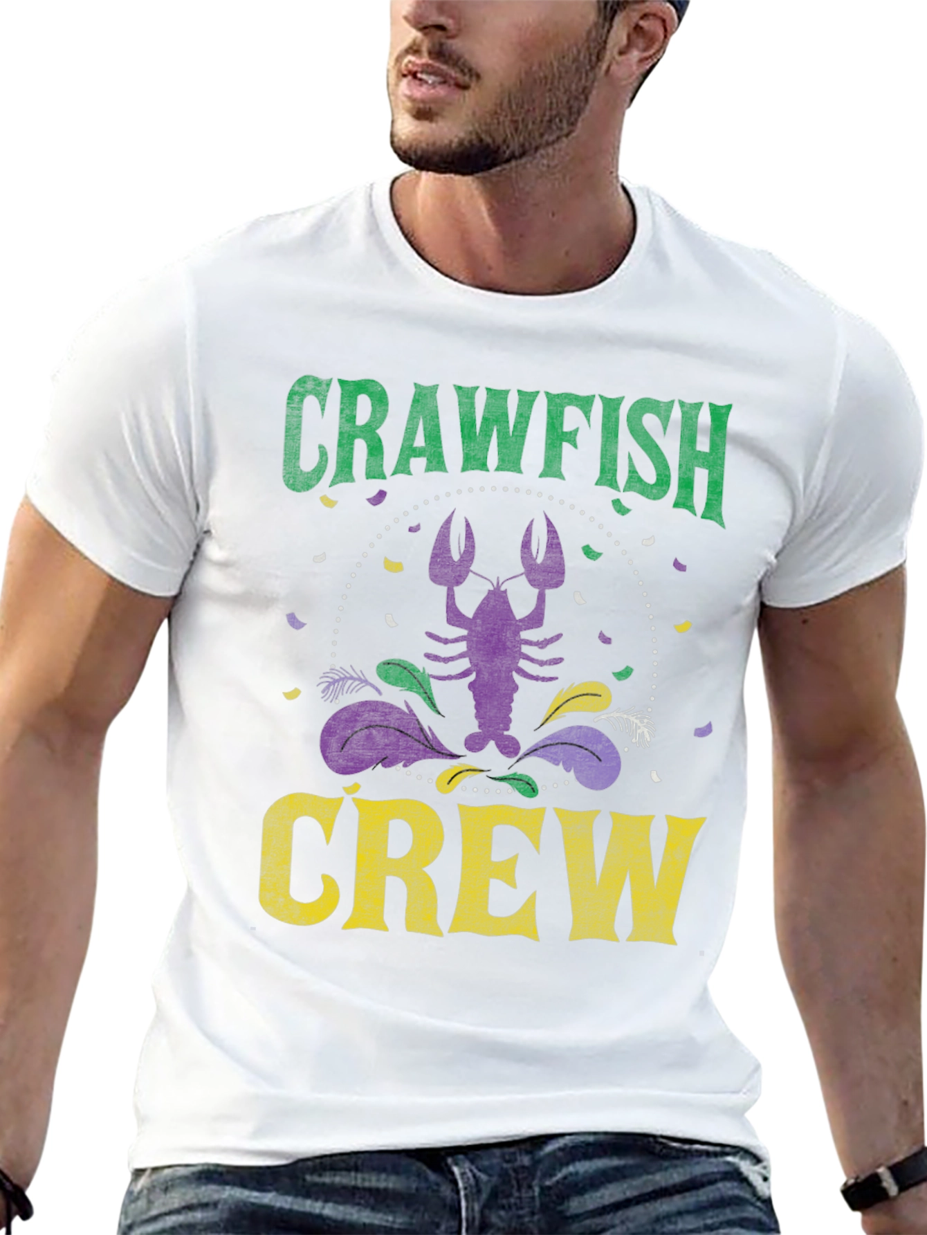 Crawfish Crew Mardi Gras T-Shirt