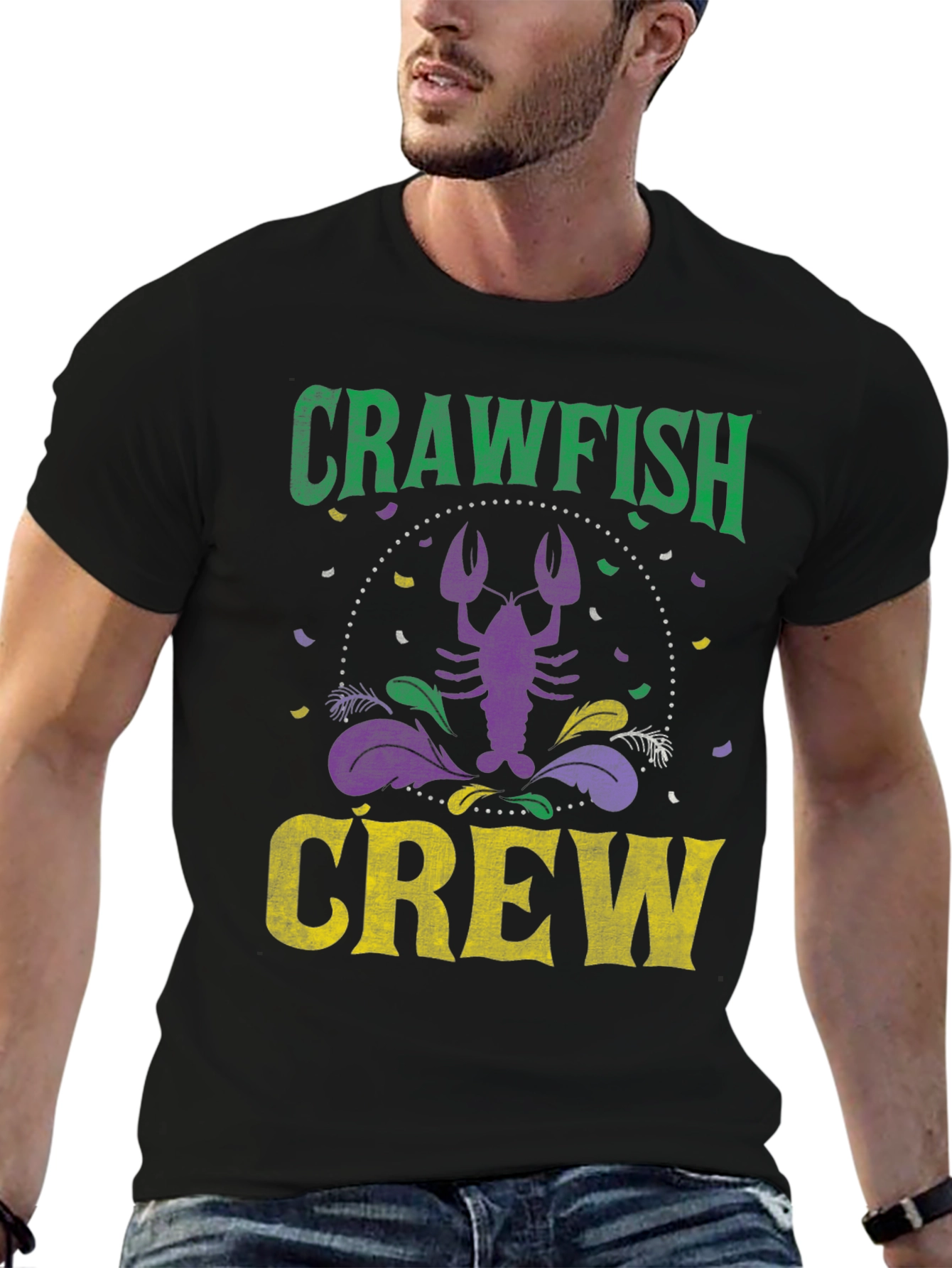 Crawfish Crew Mardi Gras T-Shirt