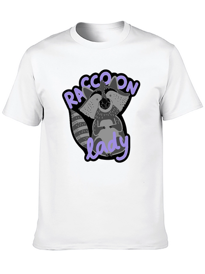 Raccoon Lady Graphic T-Shirt - Cute & Comfy