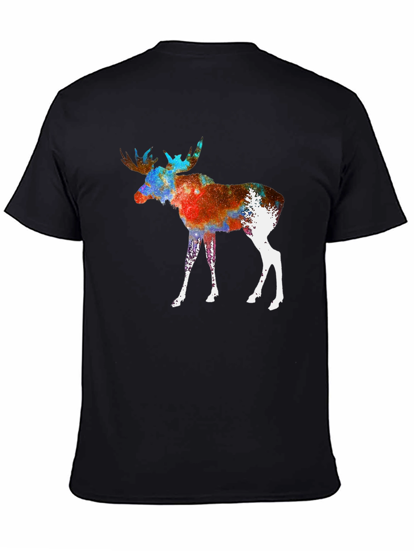 Cosmic Moose Graphic Tee - Black