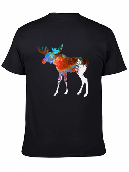 Cosmic Moose Graphic Tee - Black