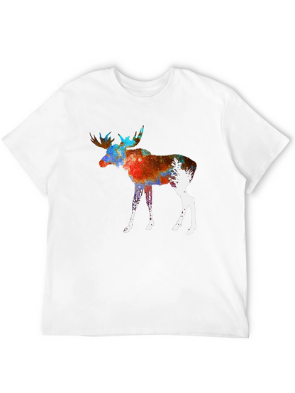 Cosmic Moose Graphic Tee - Black
