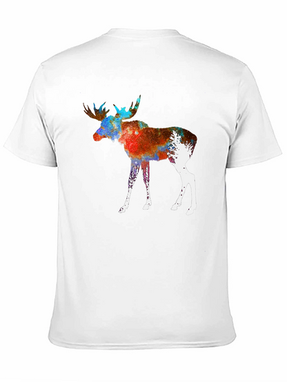 Cosmic Moose Graphic Tee - Black