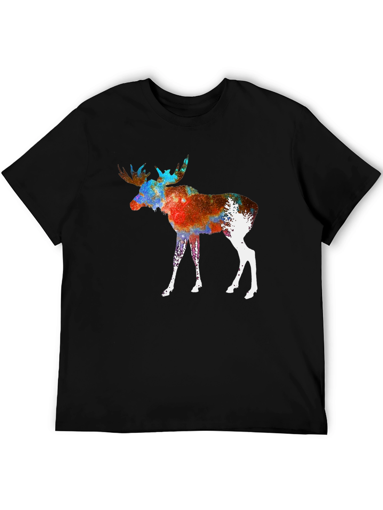 Cosmic Moose Graphic Tee - Black