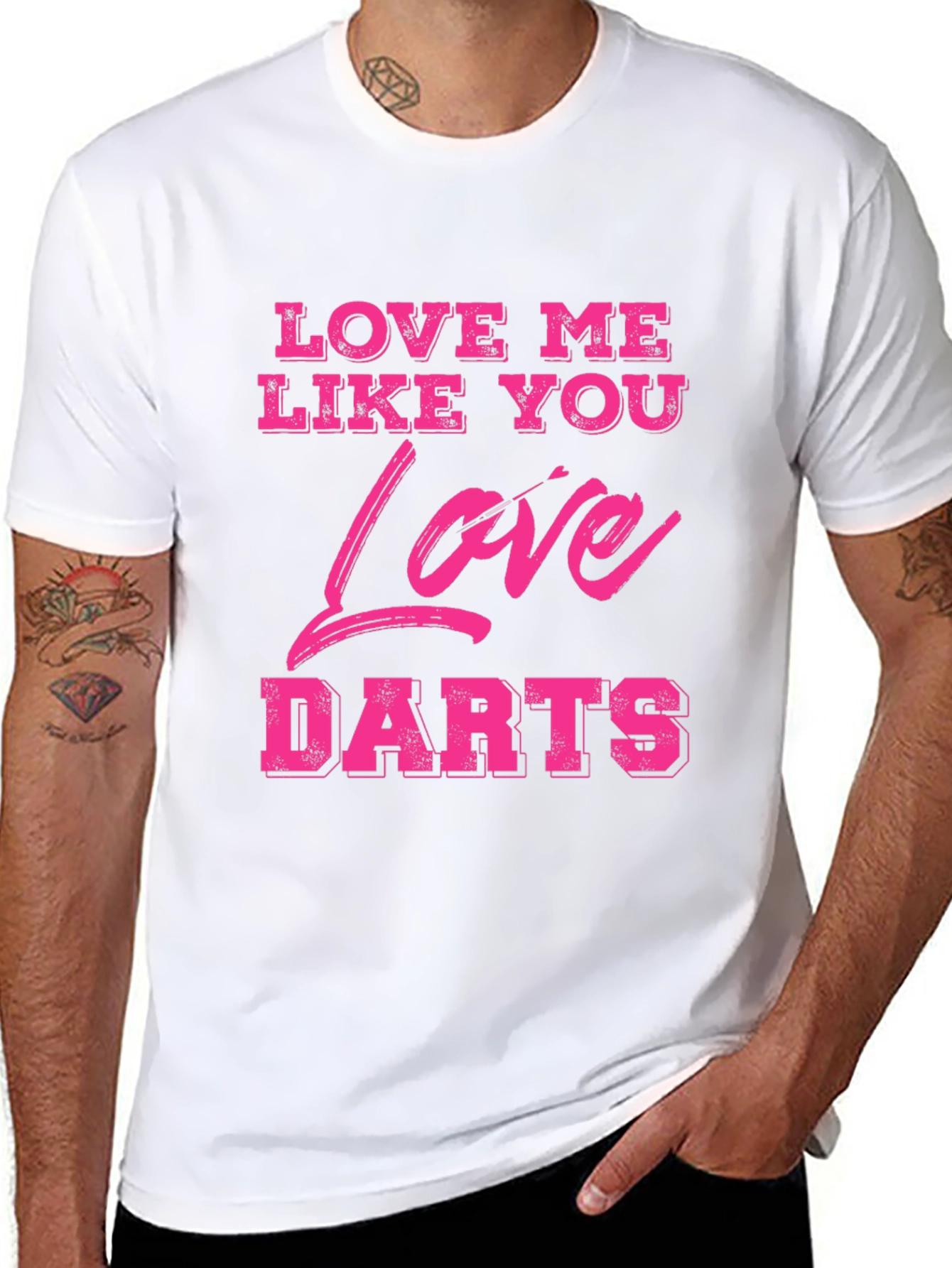 Love Me Like You Love Darts Graphic Tee