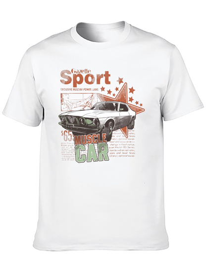 Muscle Car Gazette Sport Black T-Shirt