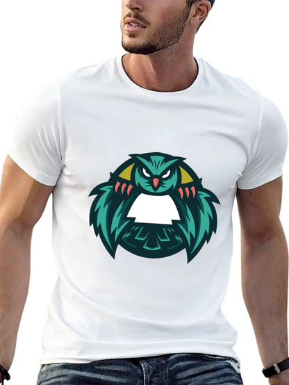 Cool Owl Graphic Black T-Shirt