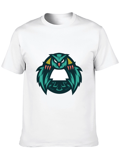 Cool Owl Graphic Black T-Shirt
