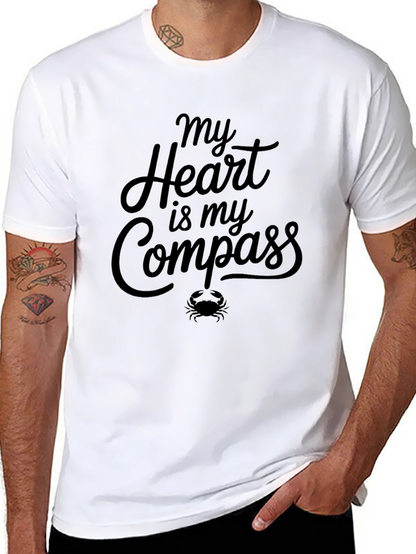 My Heart is My Compass T-Shirt Crab Tee