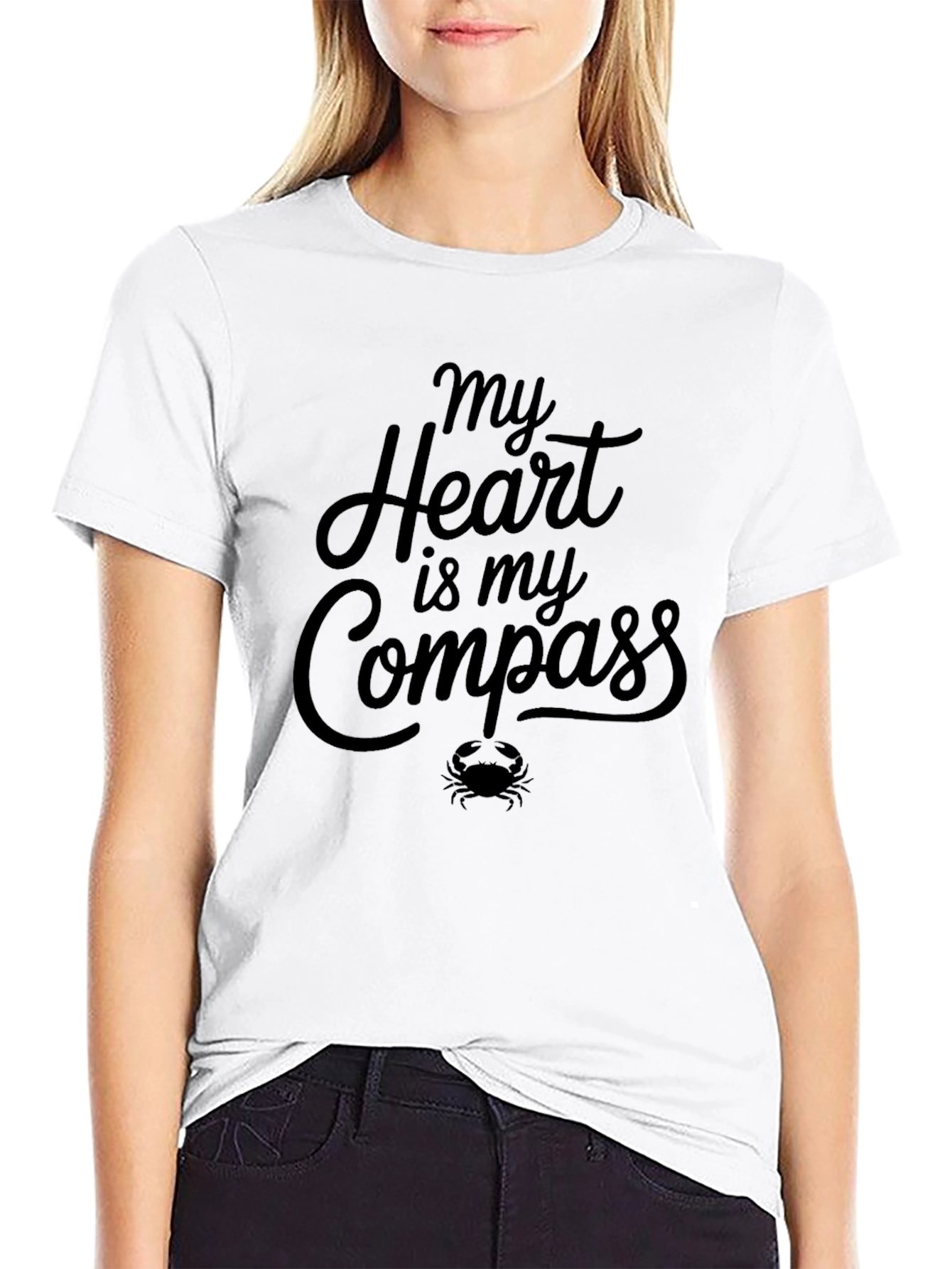 My Heart is My Compass T-Shirt Crab Tee