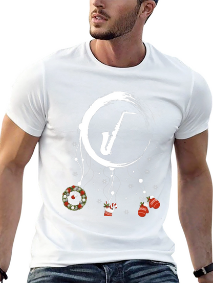 Saxophone Christmas T-Shirt