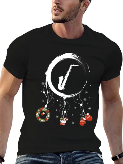 Saxophone Christmas T-Shirt