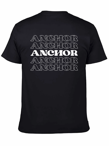 Anchor Graphic Tee - Stylish Black T-Shirt