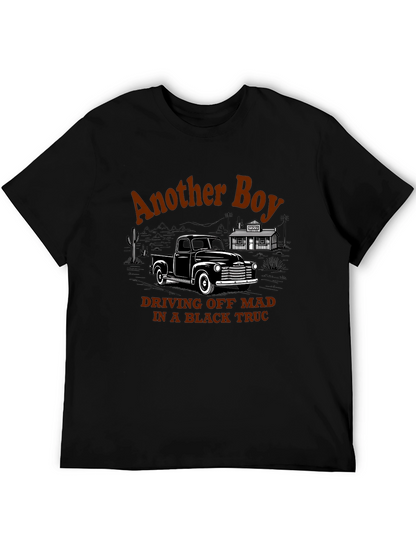 Another Boy Black Truck Graphic Tee