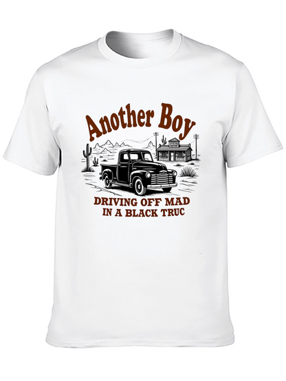 Another Boy Black Truck Graphic Tee