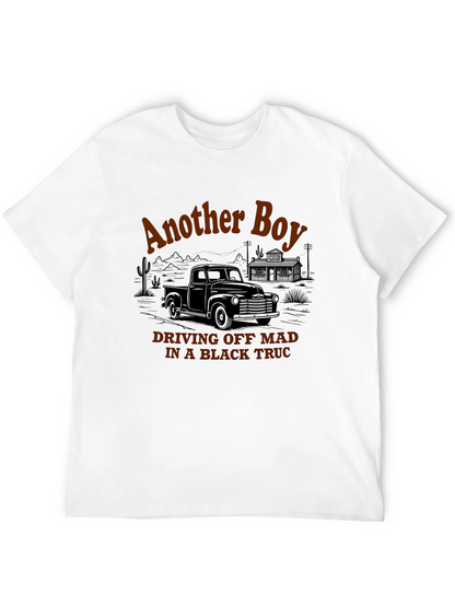 Another Boy Black Truck Graphic Tee