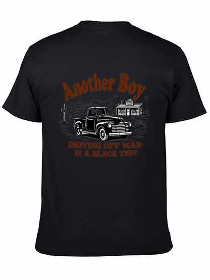 Another Boy Black Truck Graphic Tee