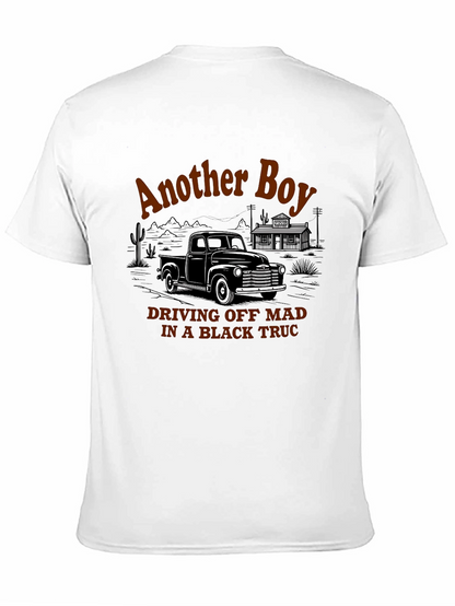 Another Boy Black Truck Graphic Tee
