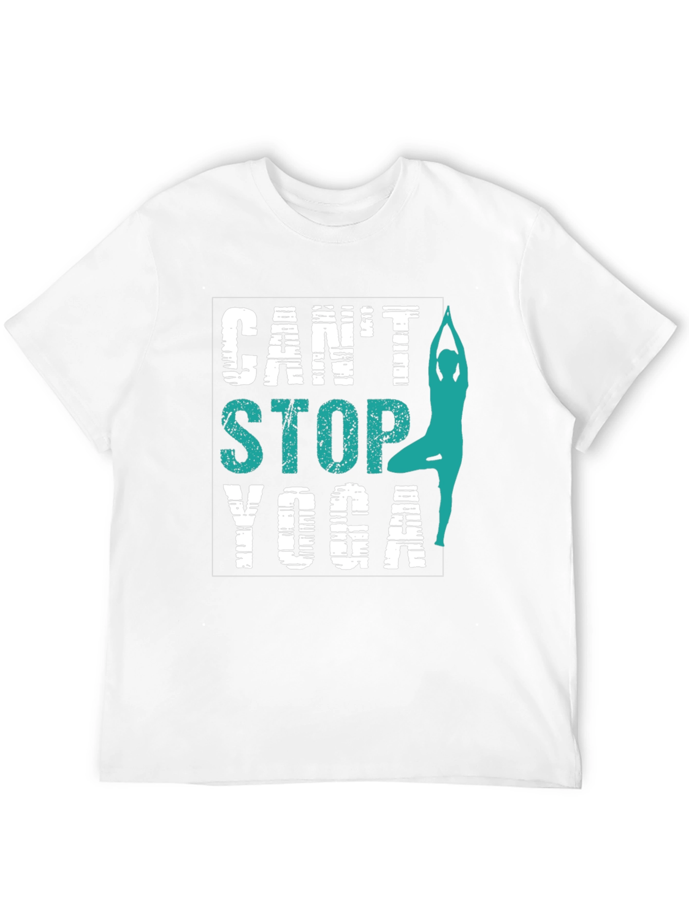 Cant Stop Yoga T-Shirt - Mens Black Graphic Tee