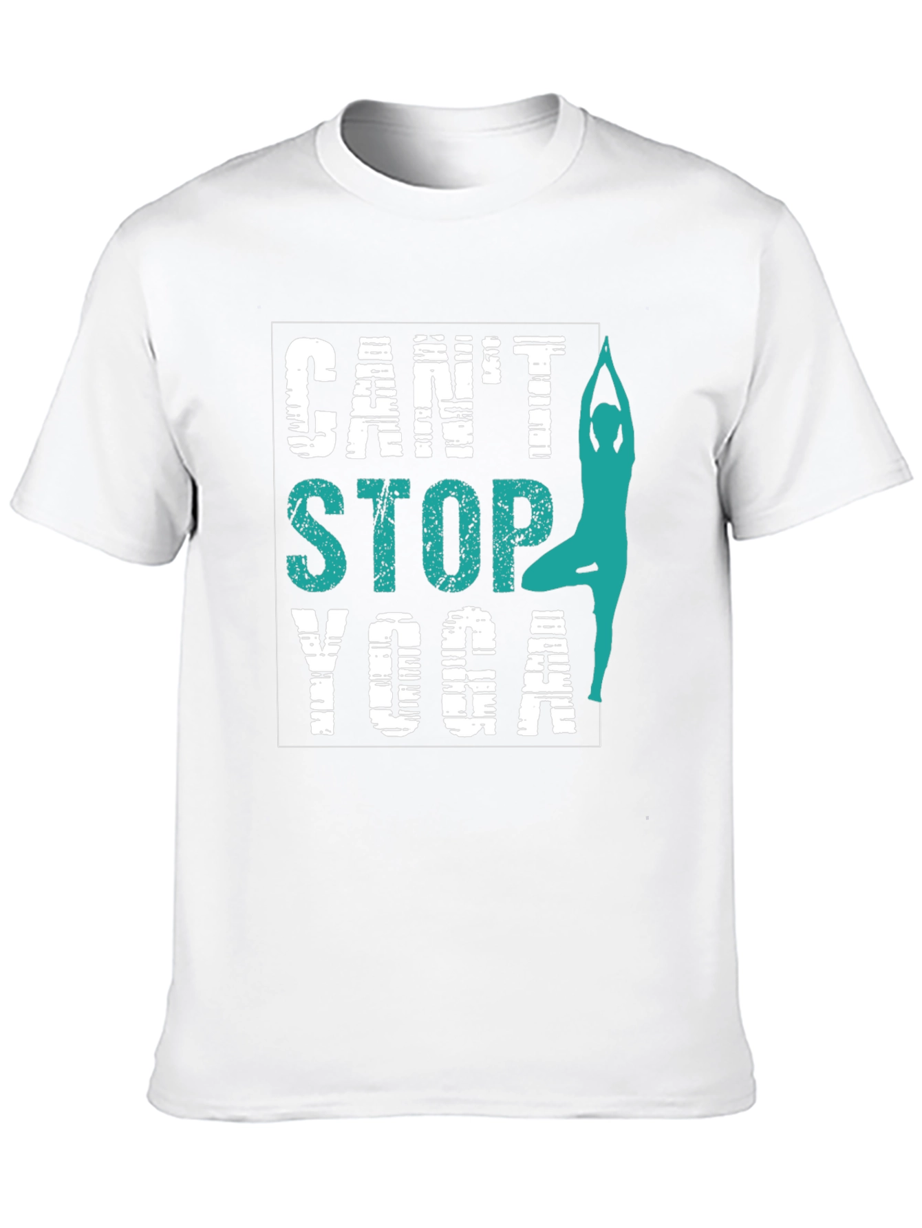 Cant Stop Yoga T-Shirt - Mens Black Graphic Tee
