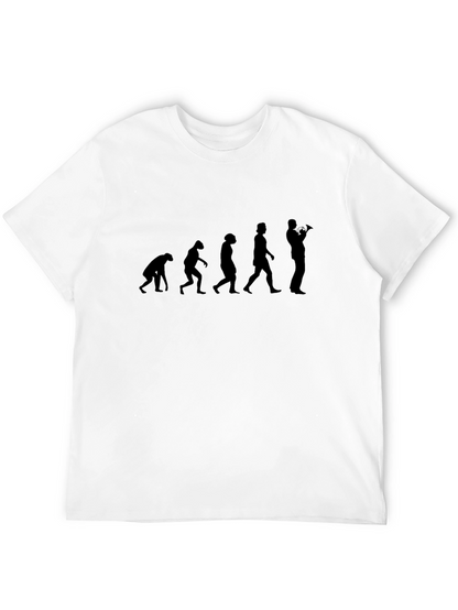Evolution of Trumpet Player Mens T-Shirt