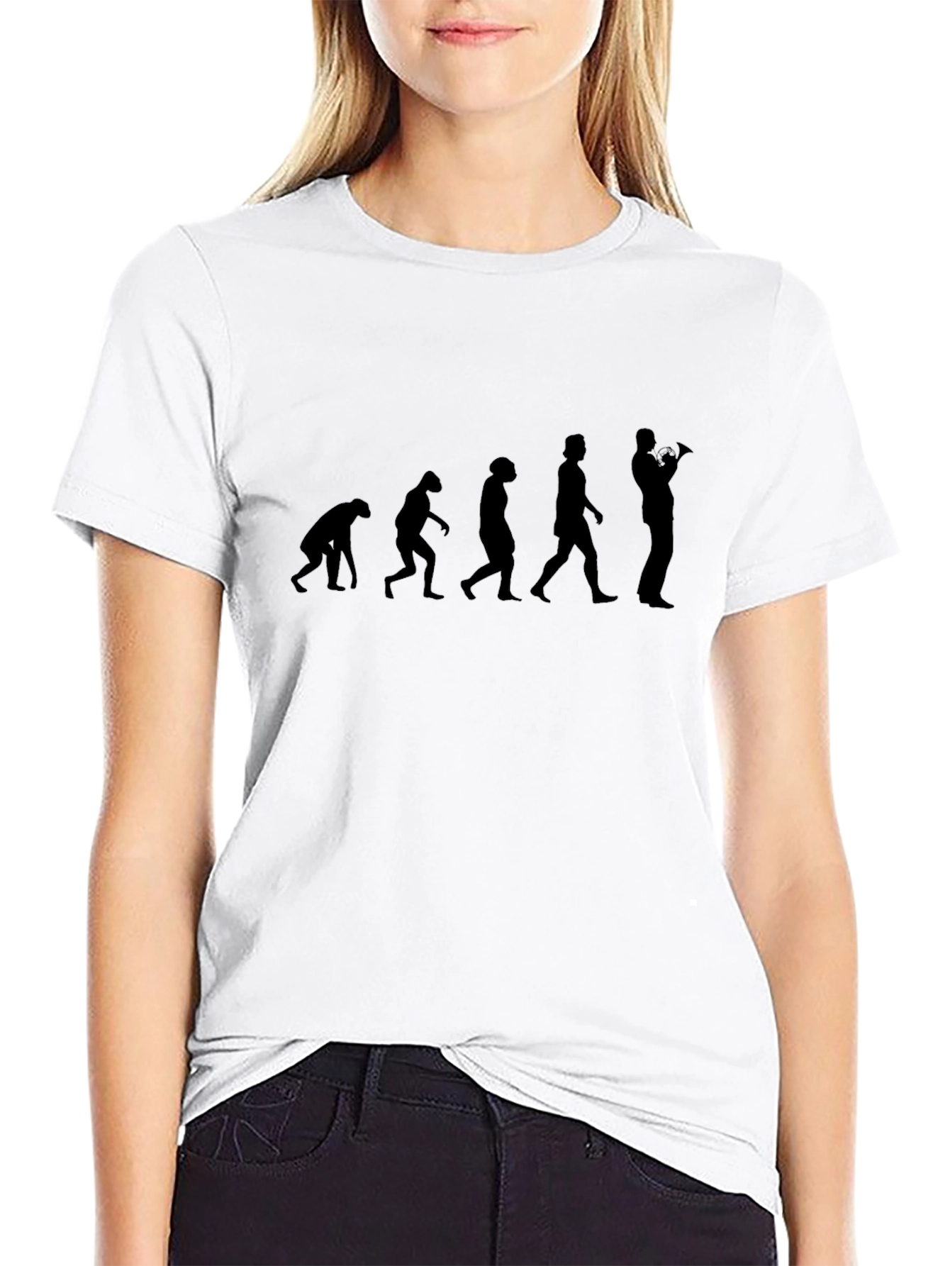 Evolution of Trumpet Player Mens T-Shirt