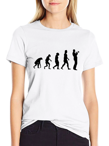 Evolution of Trumpet Player Mens T-Shirt
