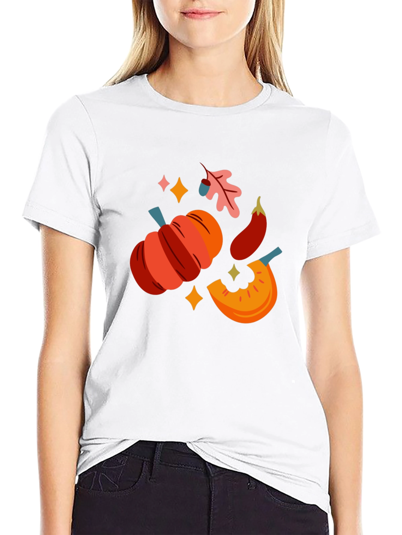 Fall Harvest Graphic Tee - Black T-Shirt