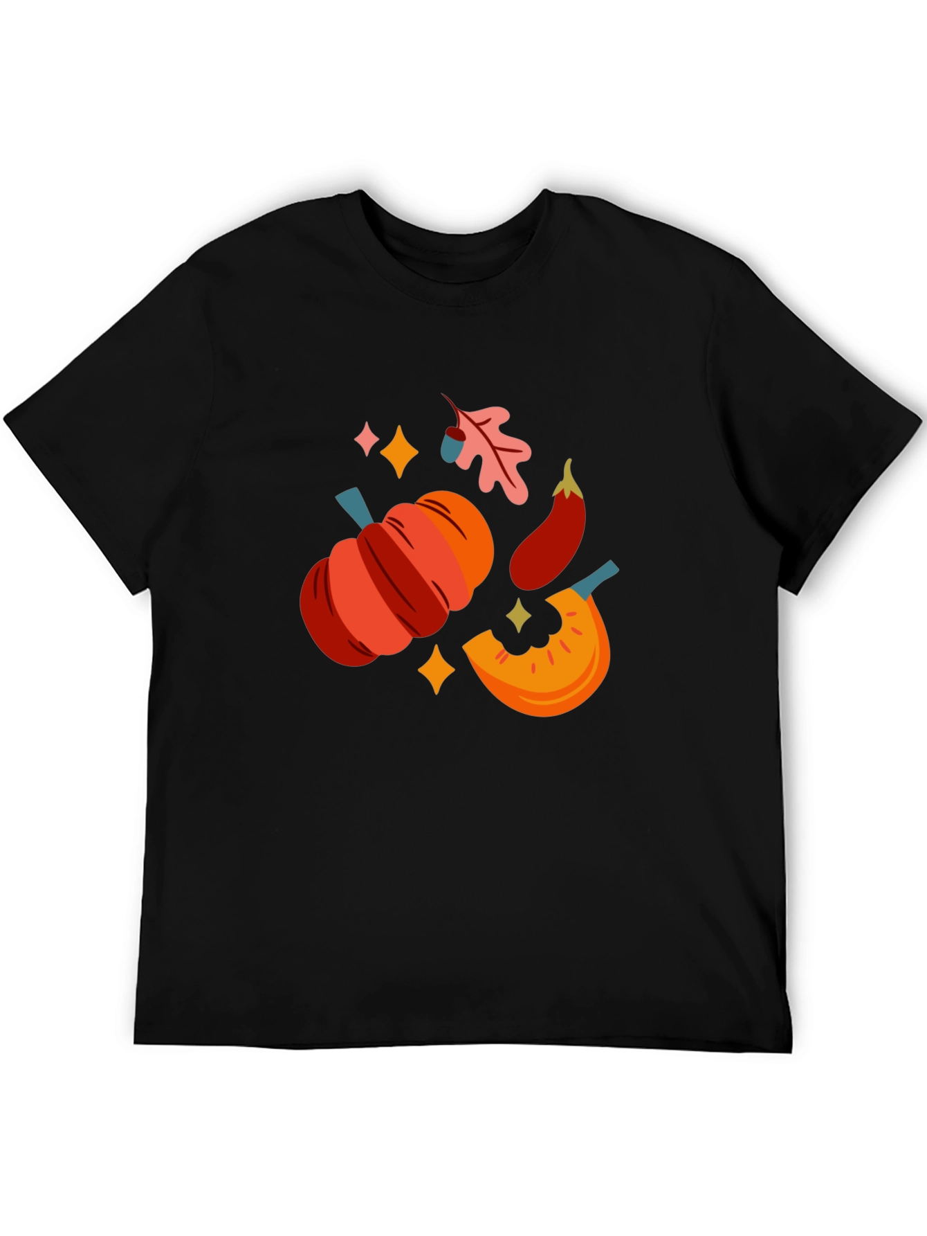 Fall Harvest Graphic Tee - Black T-Shirt