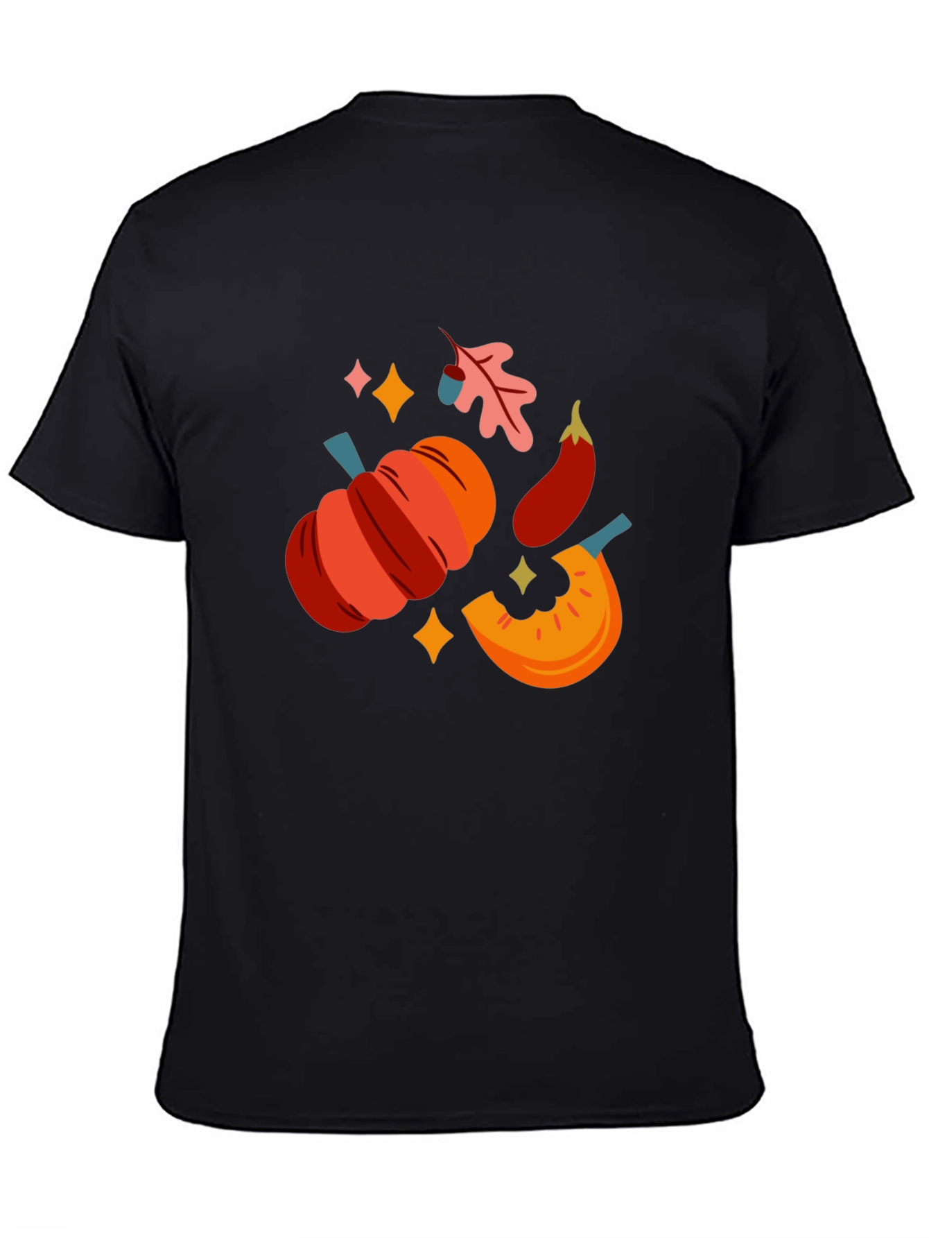 Fall Harvest Graphic Tee - Black T-Shirt