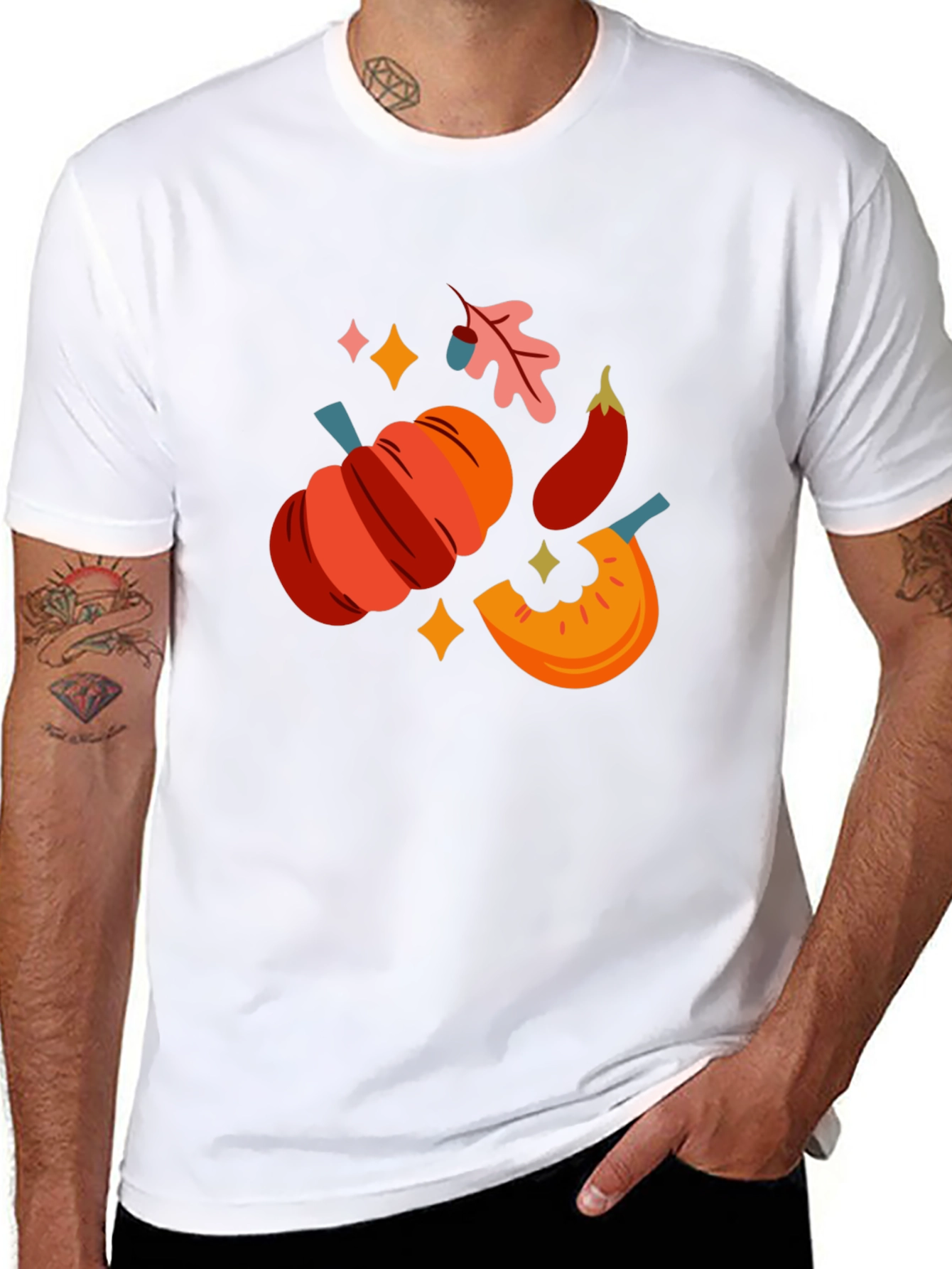 Fall Harvest Graphic Tee - Black T-Shirt