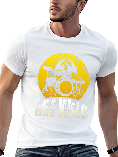 Get Wild Monkey Drummer Graphic Tee