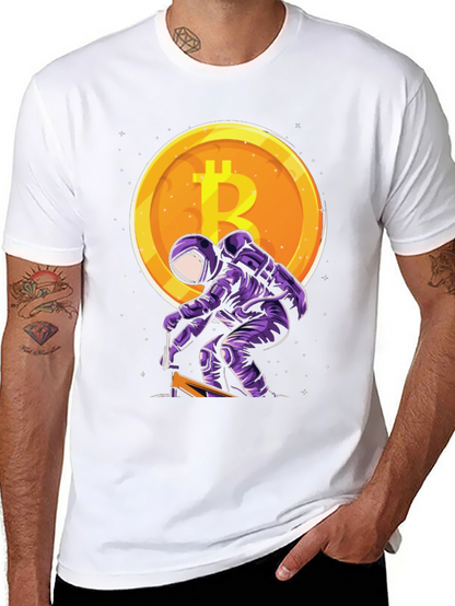Bitcoin Astronaut T-Shirt - Crypto Moon Mission Tee