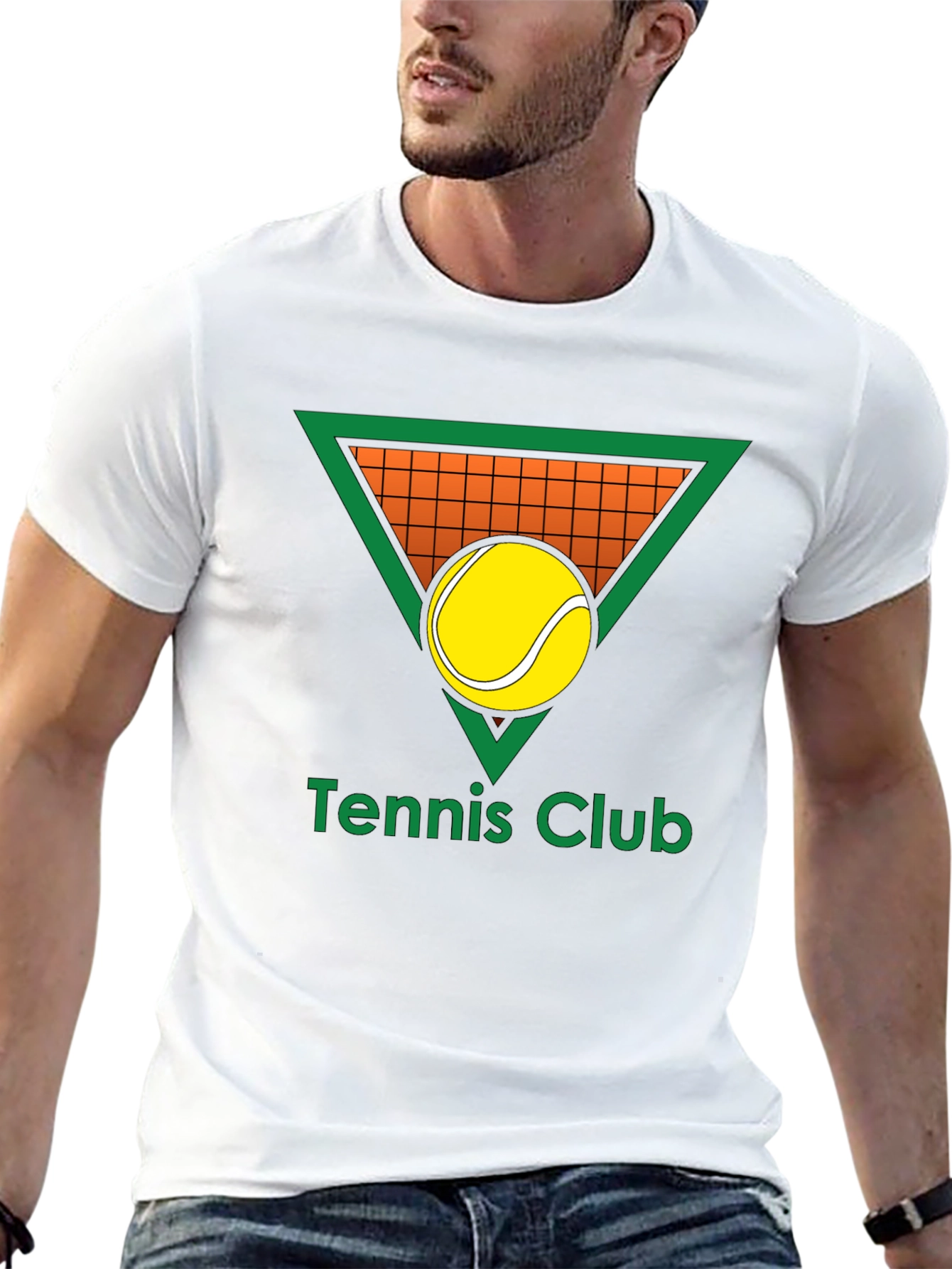 Tennis Club Graphic T-Shirt - Black