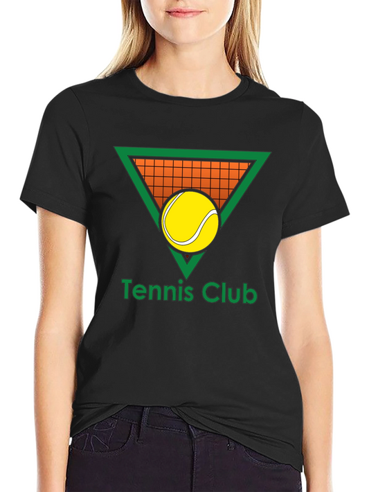 Tennis Club Graphic T-Shirt - Black