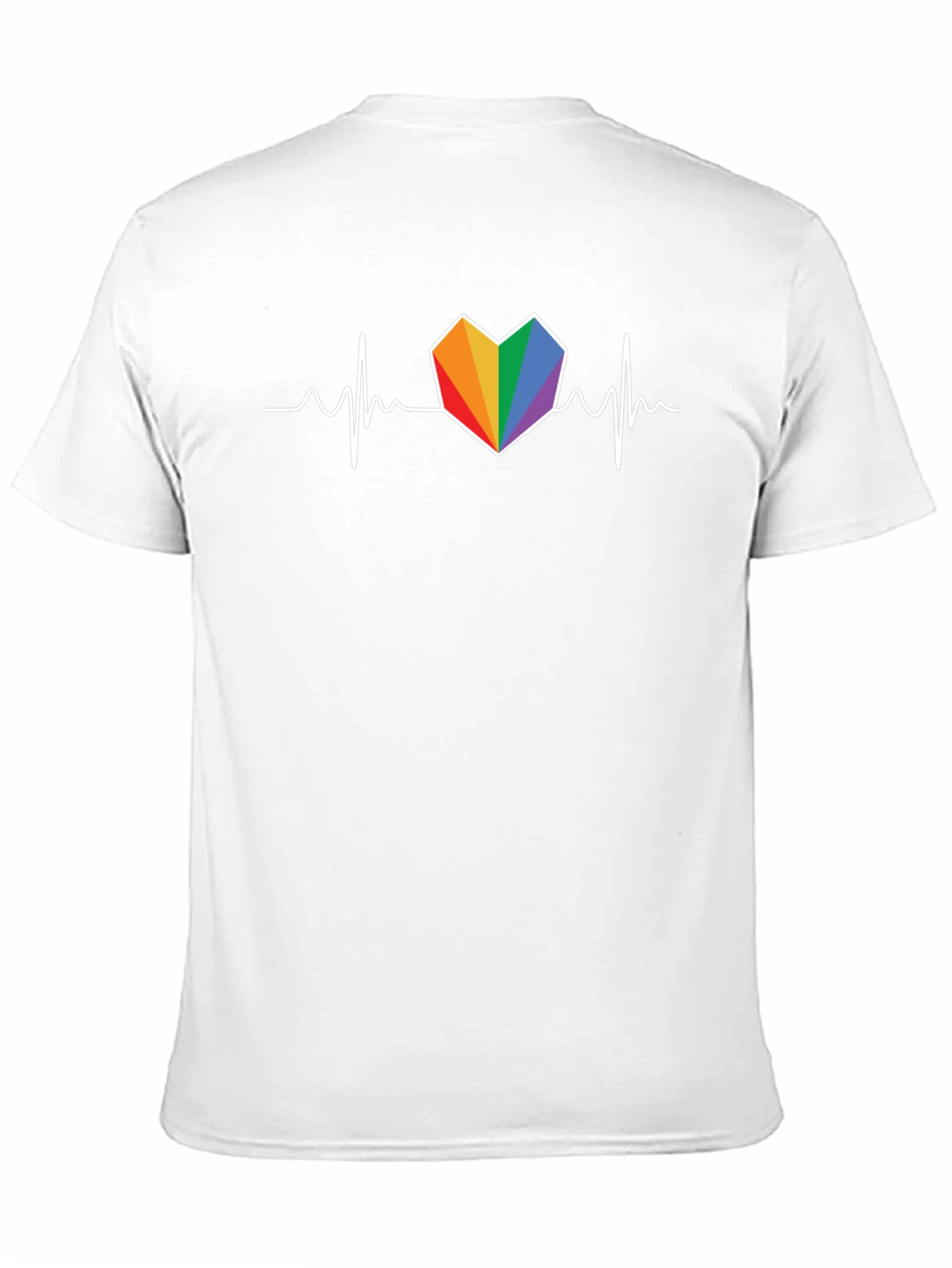 Rainbow Heartbeat T-Shirt - Pride Love Tee