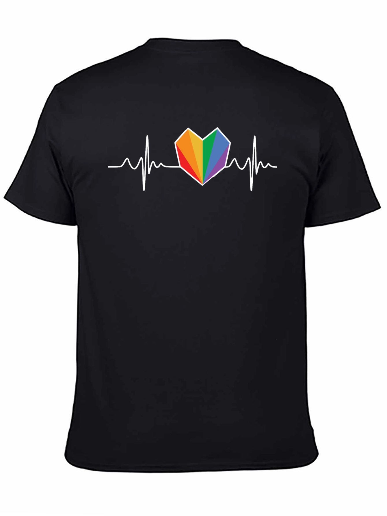 Rainbow Heartbeat T-Shirt - Pride Love Tee
