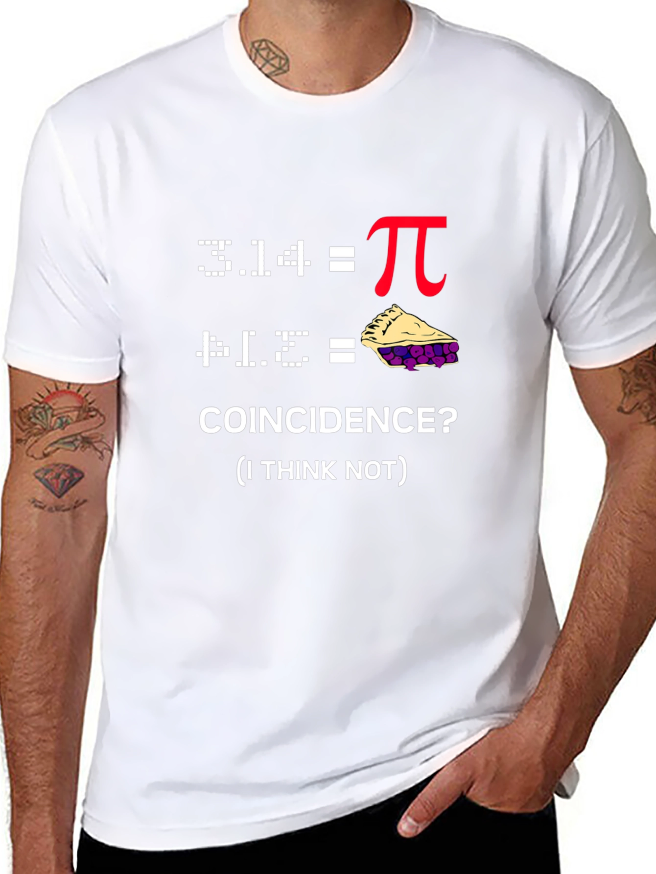 Pi Pie Coincidence T-Shirt - Funny Math Geek Tee