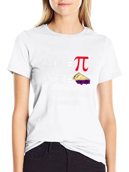 Pi Pie Coincidence T-Shirt - Funny Math Geek Tee