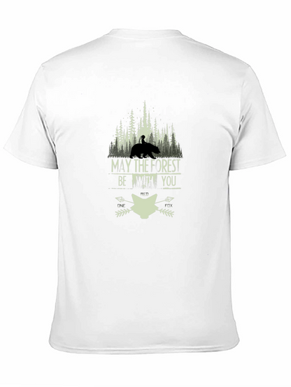 May the Forest Be With You Black T-Shirt