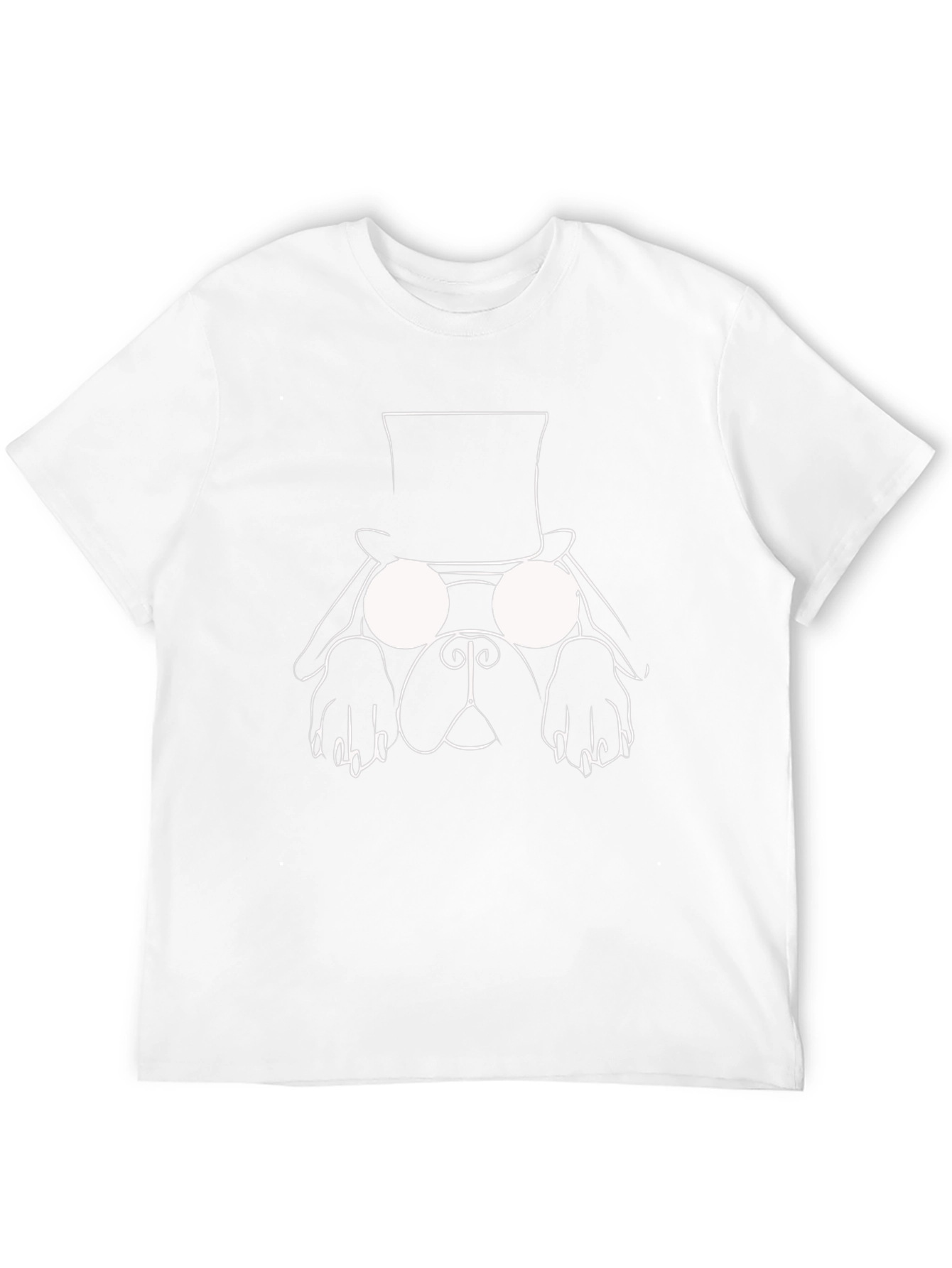 Dog with Hat Graphic Tee - Black T-Shirt